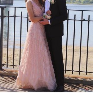 Pink long Prom Dress